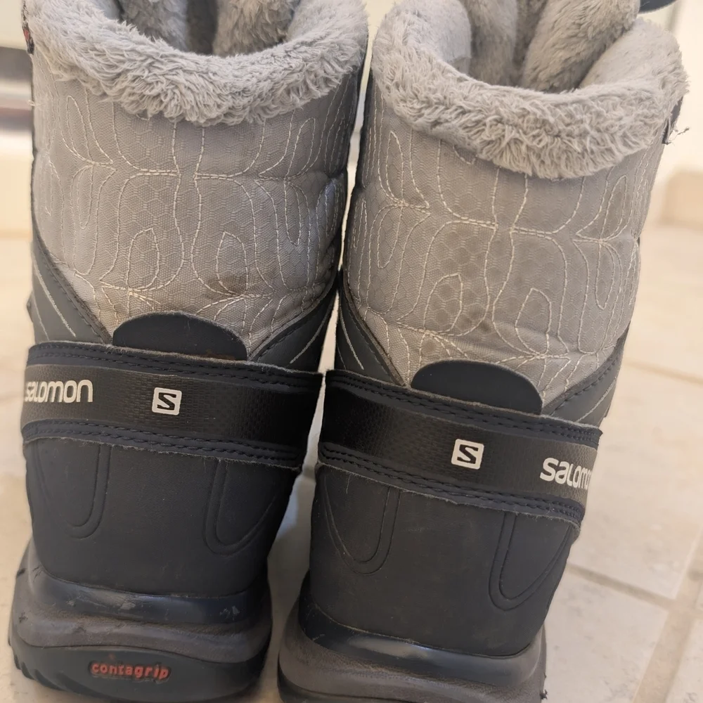Salomon Gray Winter Boots
